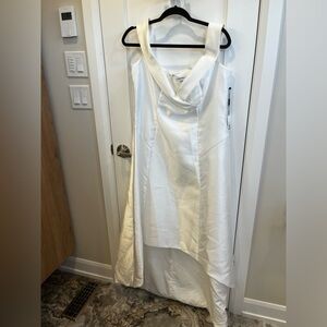 Brand new with tags. Calvin Klein white formal dress
